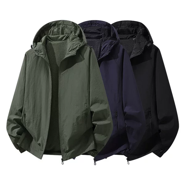 2026 Autumn New Casual Versatile Hooded Jacket for Men, Windproof and Durable Hooded Coat, Men's Casual Loose-Fit Jacket