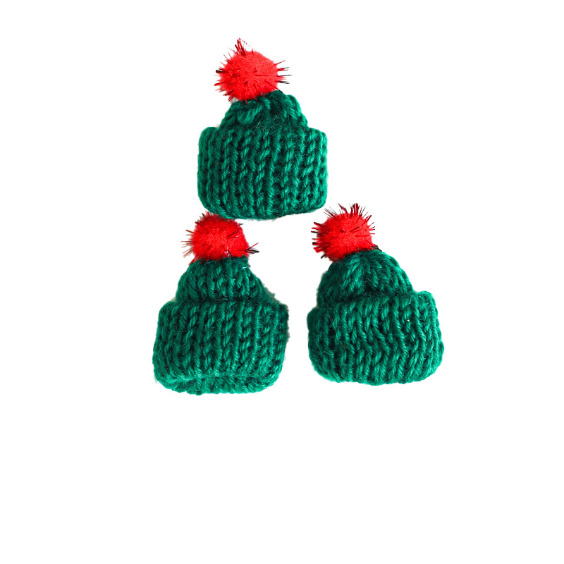 Navidad de peluche lana felt guantes bufandas sombreros de Navidad joyas decoración navideña colgante árbol de Navidad al por mayor