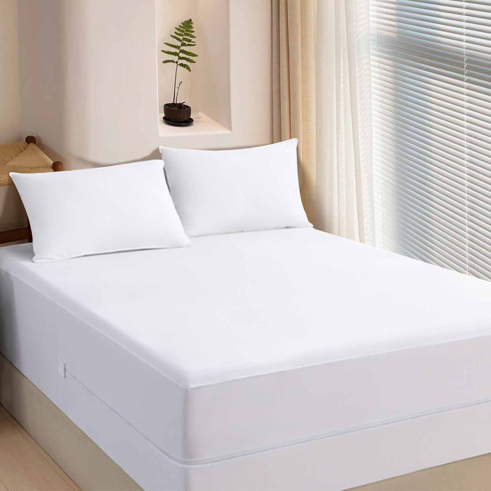 Bolsa de cama de seis lados Cubierta de cama impermeable Cubierta de colchón Cubierta de cama con cremallera a prueba de polvo cubierta protectora de colchón