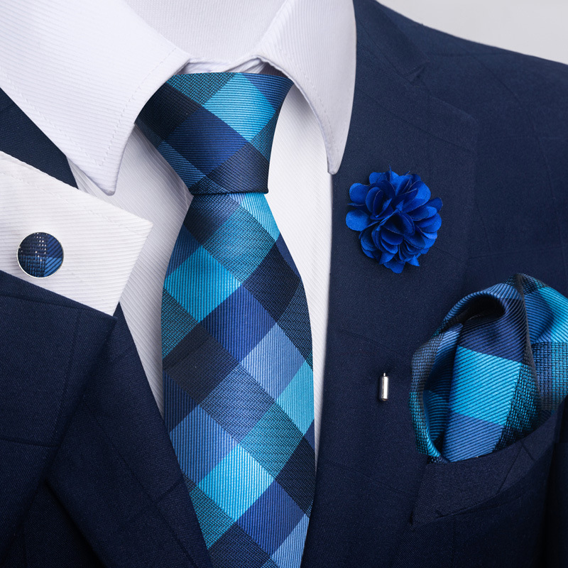 135g Weight Square Scarf, Cufflinks, Tie Classification Polyester Yarn Material Geometric, Stripe, Cashew Nuts Pattern All Seasons Season Men's Gender Commute Style Commute Geometric Stripe Cashew Nuts Polyester Yarn Men's Square Scarf Cufflinks Tie 95
