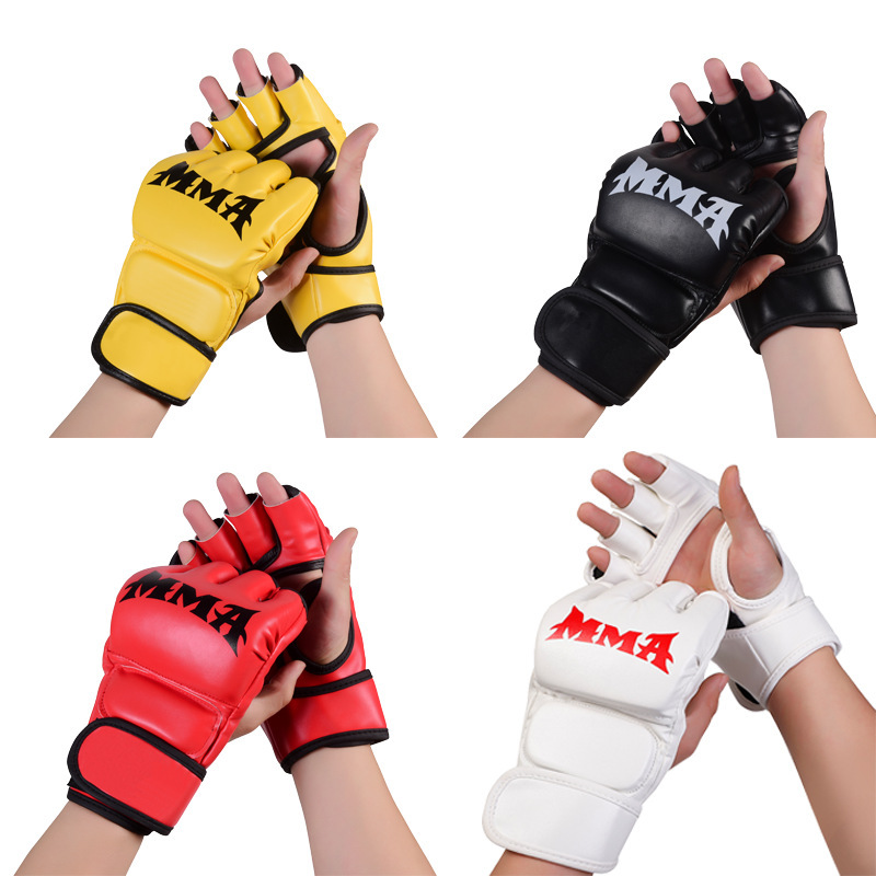 Half Finger Boxing Gloves Adult Children Sanda Fighting UFC Boxing Gloves Muay Thai Fighting Training MMA Boxing Gloves Half Finger Boxing Gloves Adult Children Sanda Fighting UFC Boxing Gloves Muay Thai Fighting Training MMA Boxing Gloves