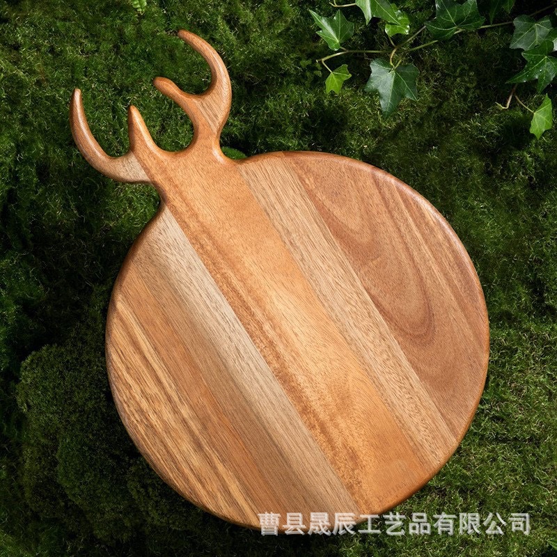 Mesa de cortar de pan de fruta creativa de Navidad tabla de cortar de pan de fruta restaurante occidental cocinado carne tabla de cortar suplemento de alimentos para bebés