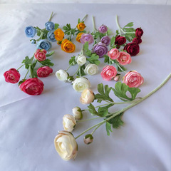 5頭の陸蓮植毛シミュレーション花小売シングルホームウェディング装飾道具結婚式配置偽花乾