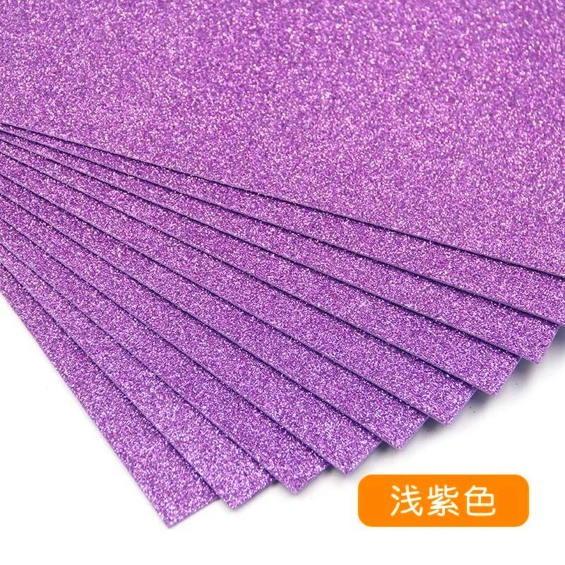 /金葱海绵纸带背胶闪光彩色纸金粉泡沫纸橡塑纸儿童手工材料|undefined