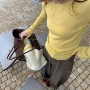 圆领基础秋季修身针织衫
