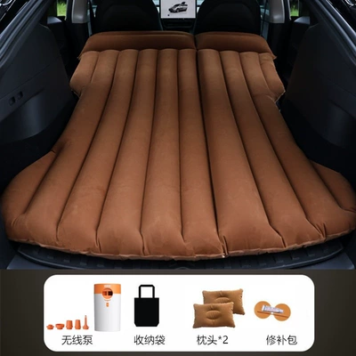 Trunk Mattress Car Sleeping – Vehicle-mounted inflatable bed - trunk-specific-brown-compatible-with-tesla-model-y-includes-cordless-battery-powered-air-pump