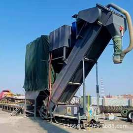 自动化库房管道吸灰机 粉料中转卸车机 固定式集装箱卸灰机图片