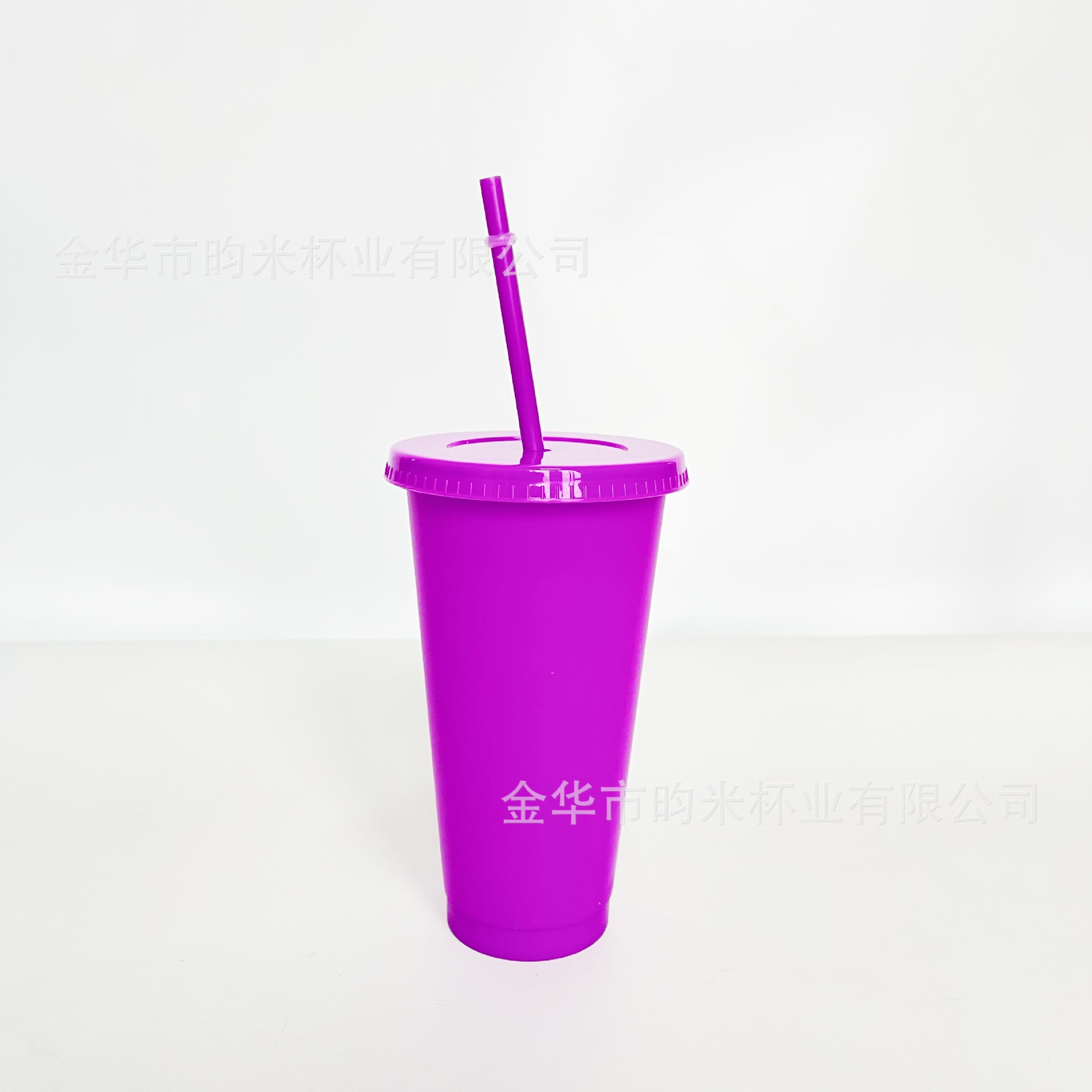 Transfronterizo PP color 24OZ taza de paja taza de té de leche de gran capacidad 710ML taza de plástico monocapa de color sólido se puede imprimir logotipo