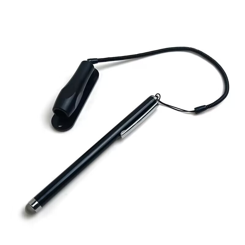 Mobile phone tablet touch screen capacitive stylus passive pen clip with pen holder industrial capacitive screen touch capacitive pen