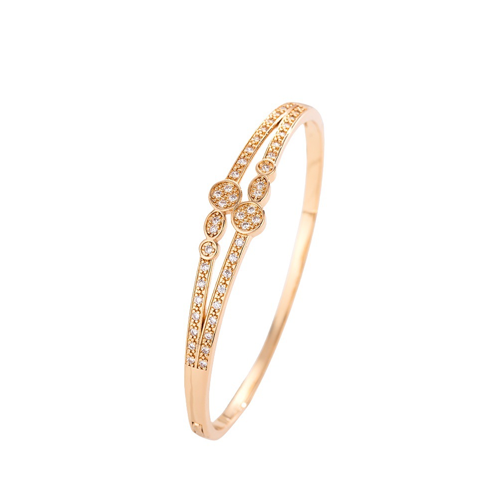 Doble irregular pulsera agujerada estilo femenino personalidad única inswind brazalete de pulsera al por mayor