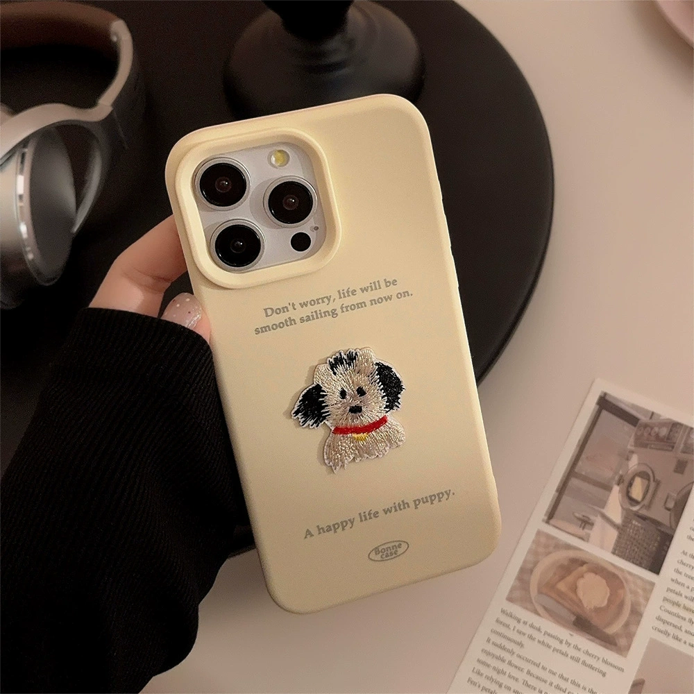 Яблоко, совместимый iPhone 15, чехол для телефона, с вышивкой, iPhone, 15Promax