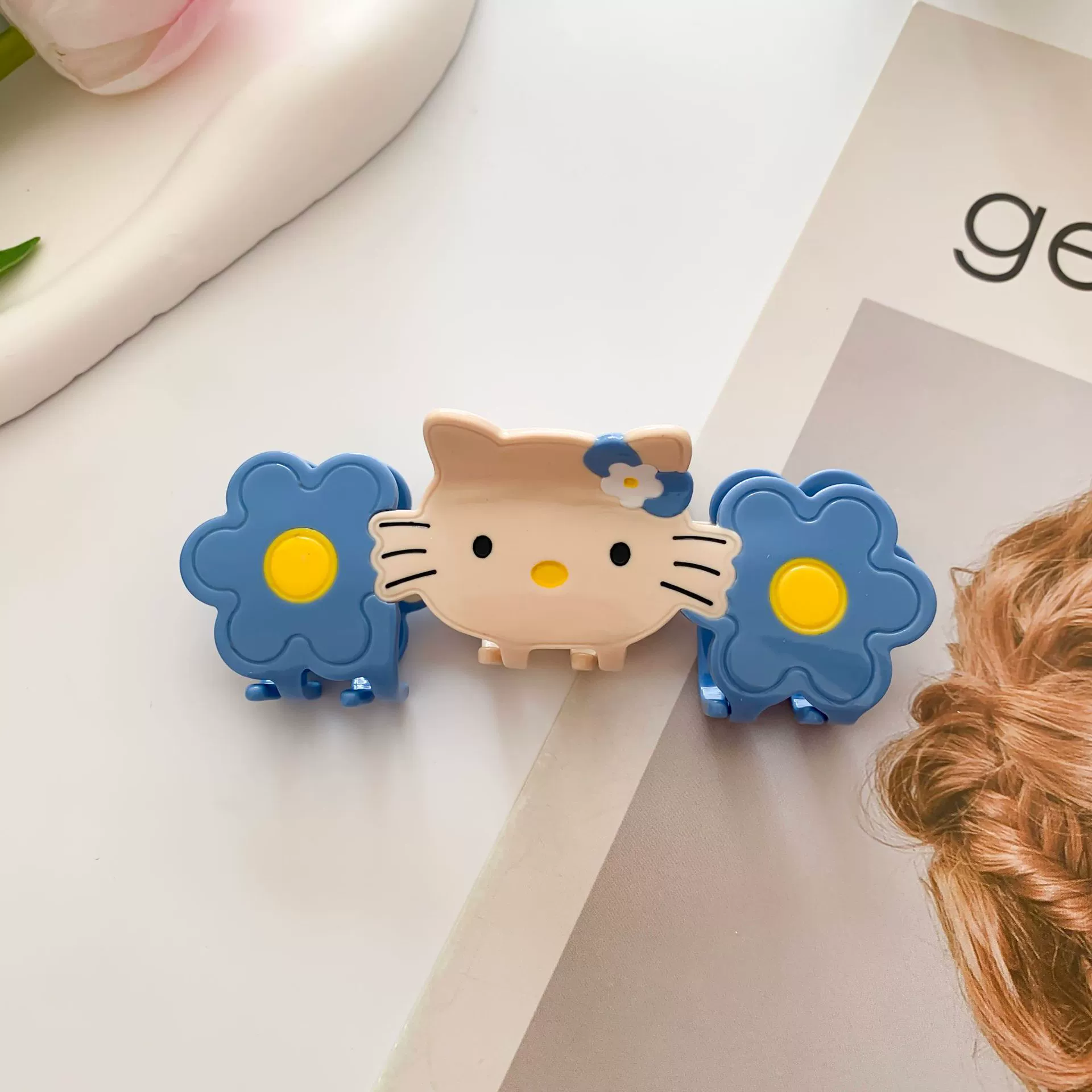 Мультяшная cute заколка hairgrip, крабовая булавка, палочка для волос, аксессуар для волос, большой акула, кот