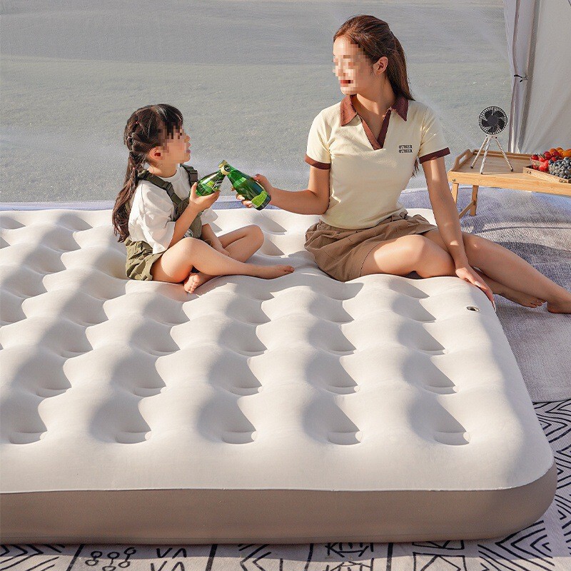 Inflatable Bed Floor Mat Inflatable Mattress Home Air Mattress Single Outdoor Camping Portable Folding Bed Double Sleeping Mat