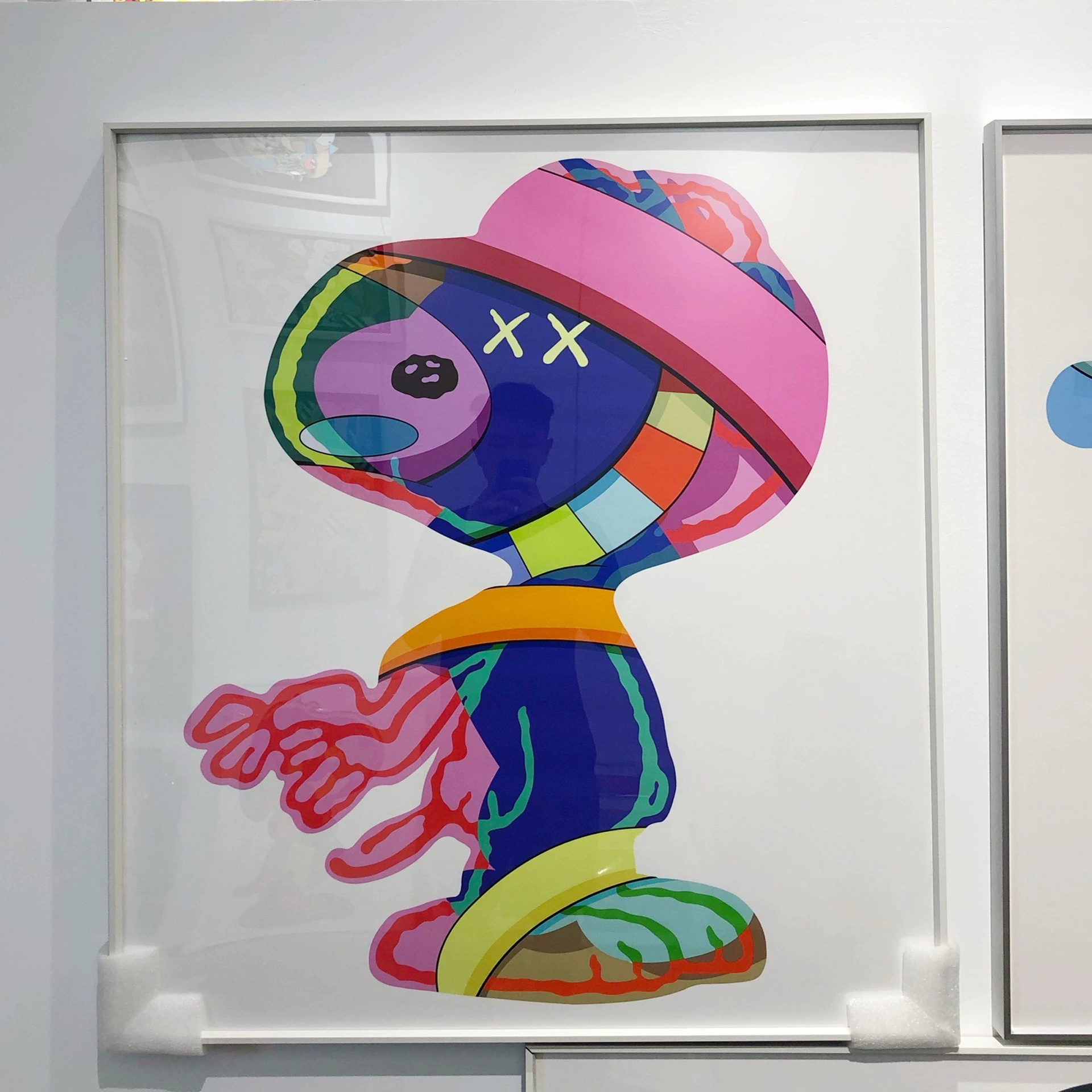 [KAWS站姿史努比版画 Snoopy样板房卧室挂画 创意联名装饰画跨境购]