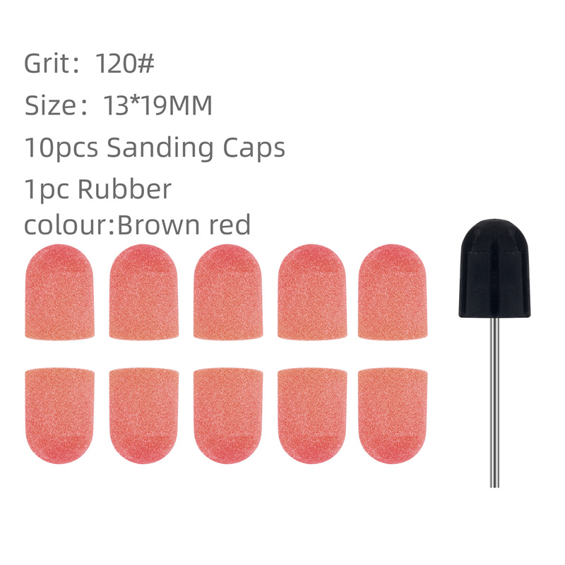 Máquina de pulir de tapas de arena de color de manicura especial transfronteriza herramienta de manicura removedor de uñas eliminación de piel muerta tapa de arena con tambor de arena