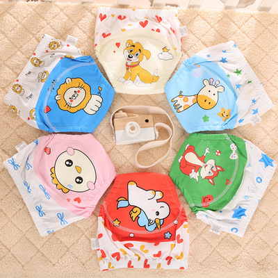 雪欧妮婴幼儿训练裤可洗6层厚棉布尿布裤宝宝布尿裤棉布学习裤|ms