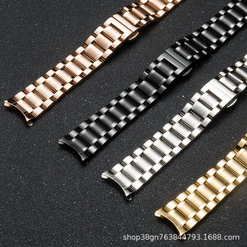 Аксессуары для часов Ремешок из нержавеющей стали с пятью бусинами, твердый стальной ремешок 304 для Apple applewatch Huawei Samsung