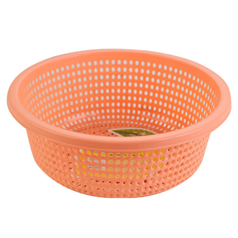 プラスチック排水バスケットキッチン肥厚大型新しい野菜洗濯バスケット家庭用フルーツボウルラウンドフルーツ耐久性|undefined