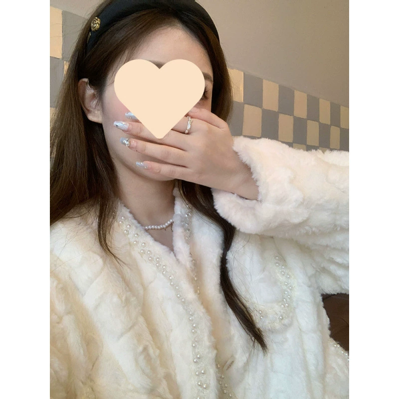Зимняя куртка, бархатный кардиган, стиль Chanel