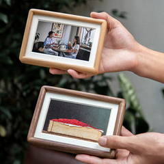 Black Walnut 8-inch Solid Wood Photo Frame, High-end 6-inch Tabletop Stand, Photo Album Frame, 7-inch Photo Mounting Frame