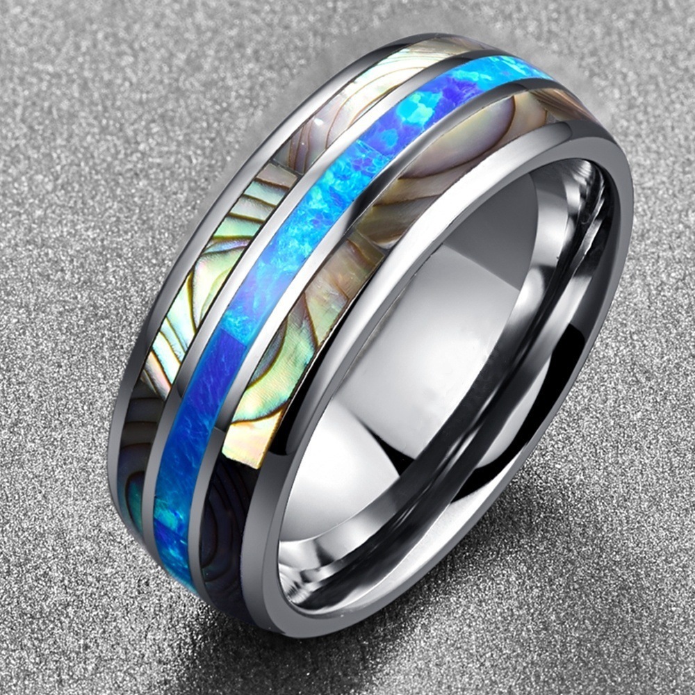 Rings Classification Simple Style Round Color Block Stainless Steel Unisex Rings