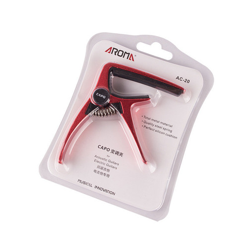 AROMA AC-20 metal capo, folk acoustic guitar capo, big hand capo