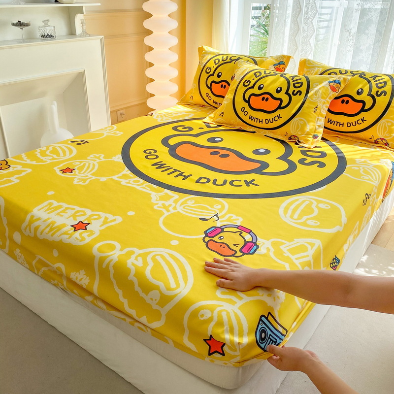 Colchón de cama de dibujos animados Cubierta antipolvo Cubierta protectora de colchón Cubierta protectora Niños 360 todo incluido Sombrilla de cama de flores al por mayor