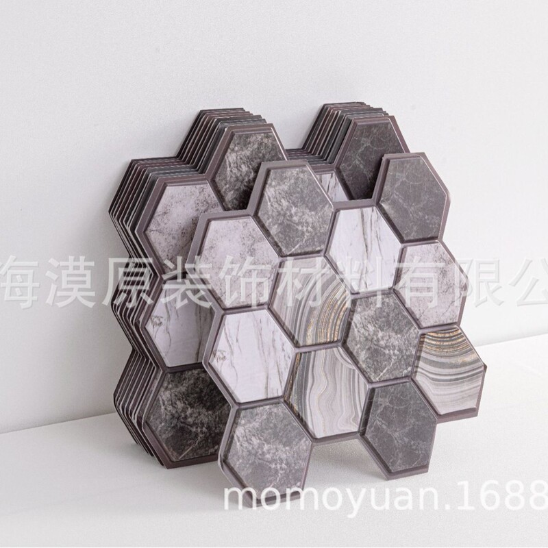 Cross-border new products wall stickers self-adhesive wallpaper TV background wall decoration PVC material waterproof scrub tile stickers