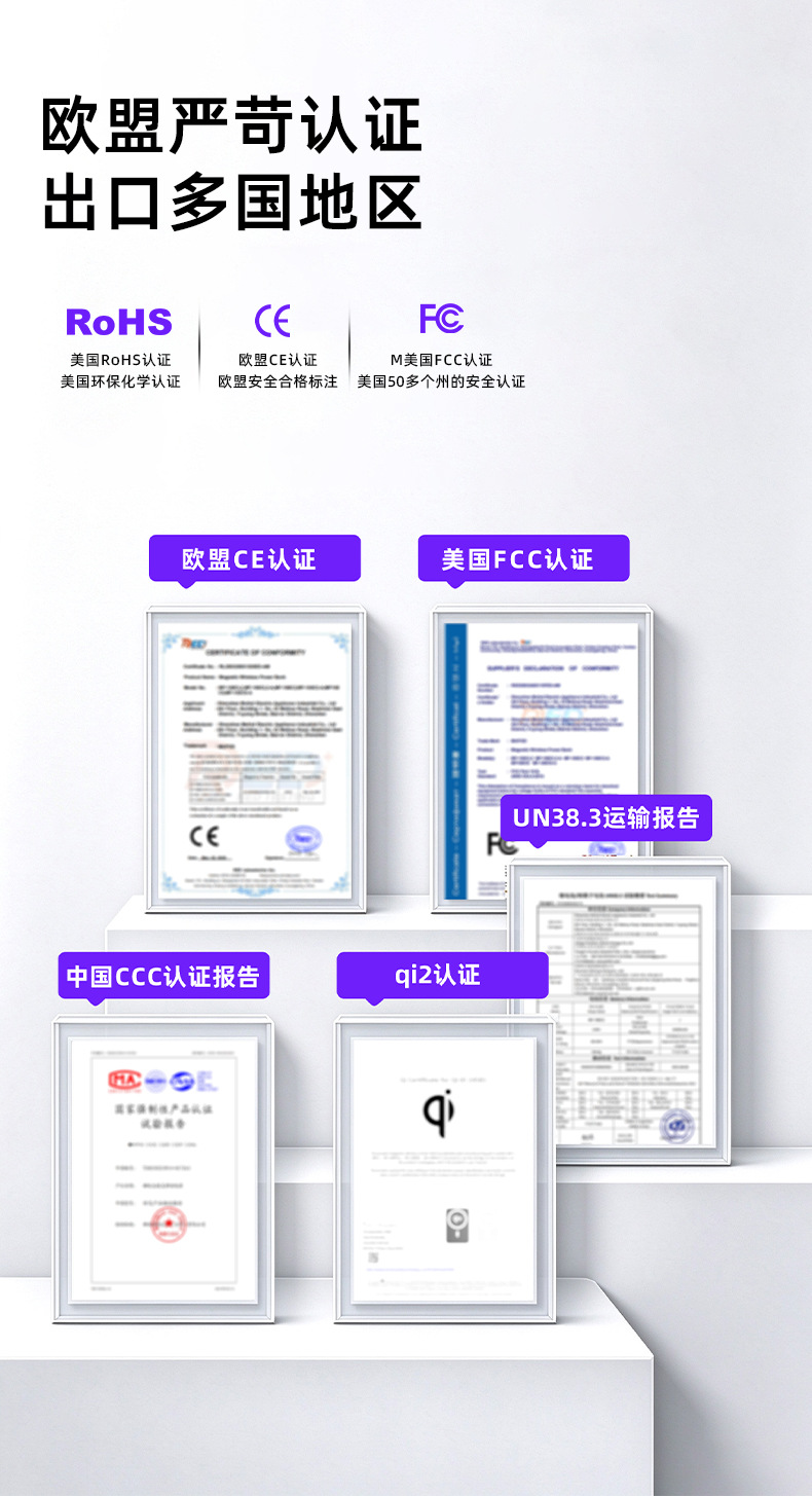 KC Cross-border Direct Supply Aluminum Alloy Frame Mobile Phone Power Bank Wireless Magnetic Suction Super Fast Charging Large Capacity Portable Charger