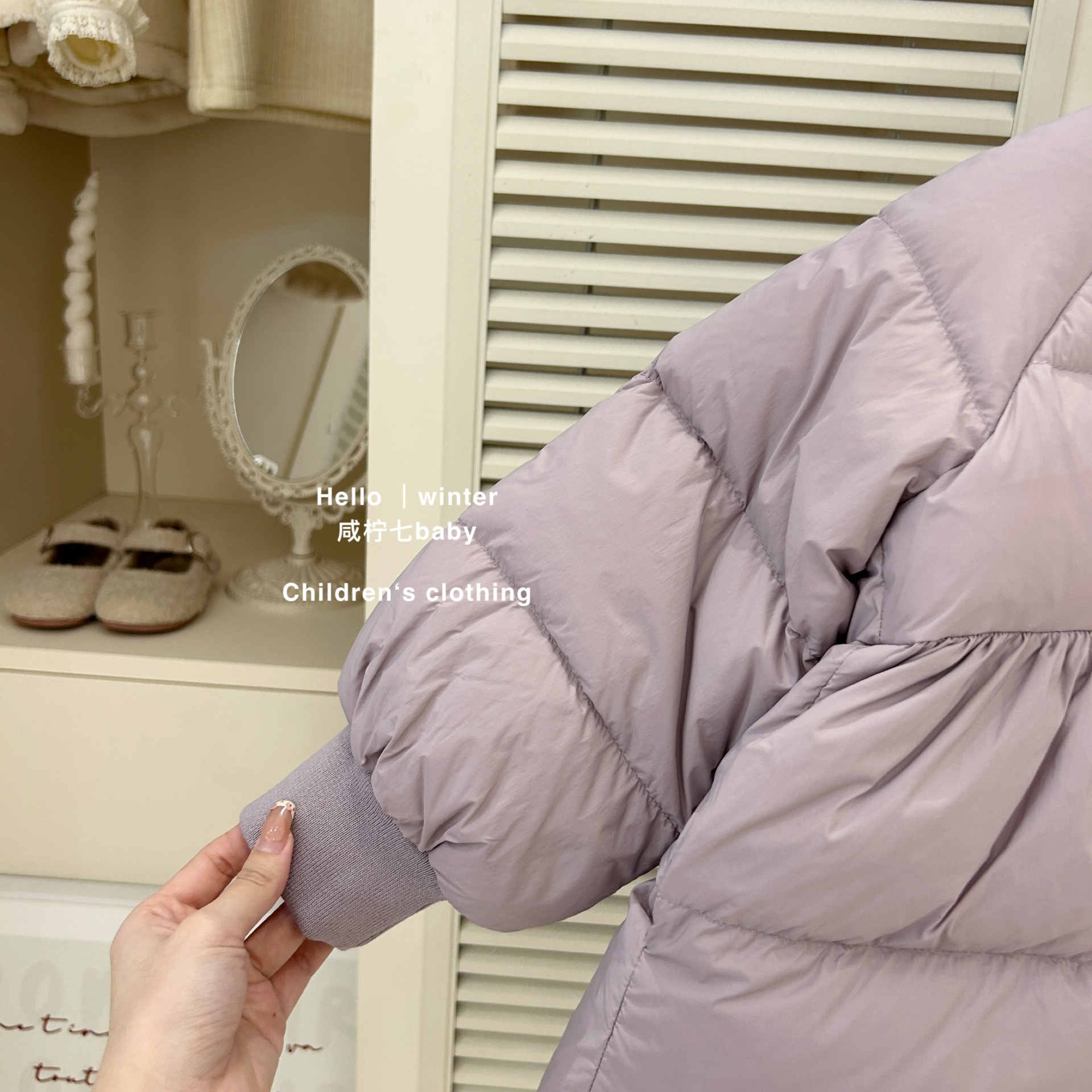 XIAN NING SEVEN GIRLS COTTON-PADDED JACKET 2024 새로운 한국 스타일 겨울 따뜻한 면화 코트  소녀의 서양식 코트 칼라 코튼-패딩 코트