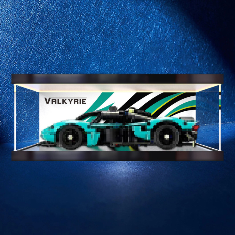 Suitable for Lego 42208 Aston Martin Valkyrie Racing Model Light Box Dust Cover Hd Storage Box Suitable for Lego 42208 Aston Martin Valkyrie Racing Model Light Box Dust Cover Hd Storage Box