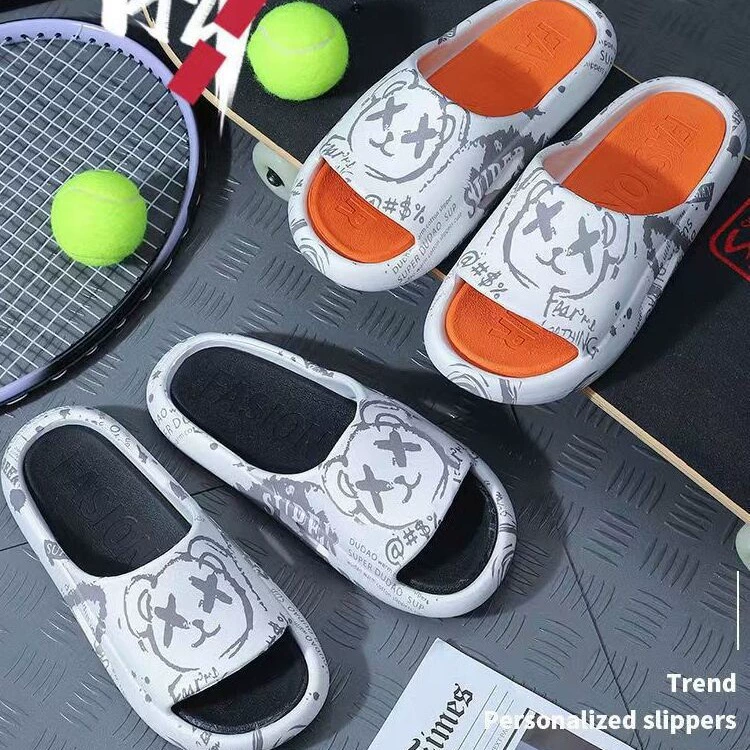 Холодные тапочки для мужчин и женщин летом носить в помещении нескользящие дома не легко вонючие ноги для дома 2024 новые удобные тапочки