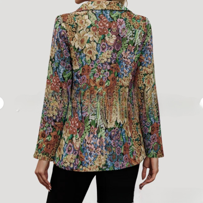 Eleganter Damen Blazer Stylisches Sakko Mit Einem Knopf_voghion.com
