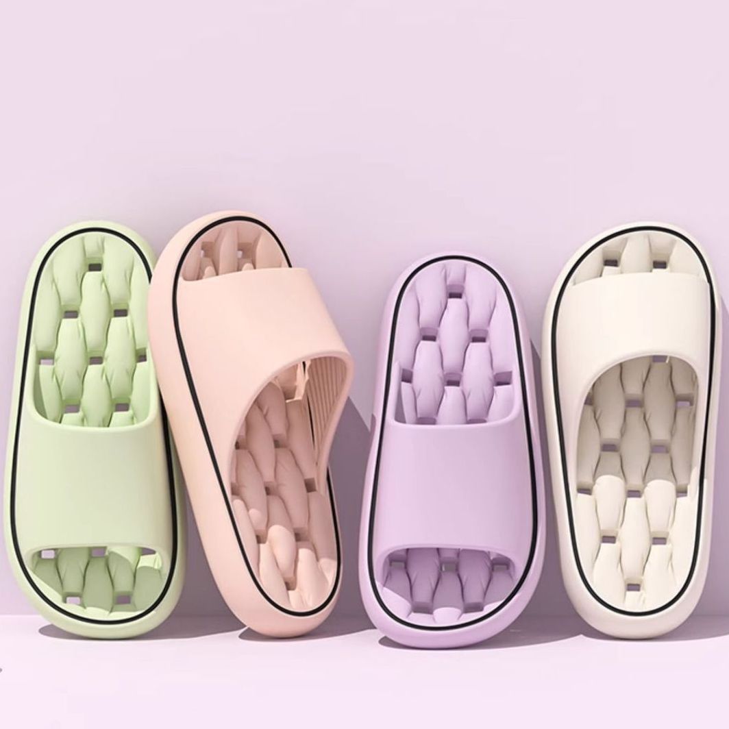 Internet Celebrant Popular Bathroom Slippers for Women Leaky and Stinky Hotel Indoor Household Non-Slip EVA Couple Slippers for Men