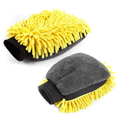 Car Wash Gloves That Won'T Damage the Paint Surface, Waterproof Chenille Coral Scrubber, Special Tool for Car Cleaning, Bear Paw Car Cleaning Supplies