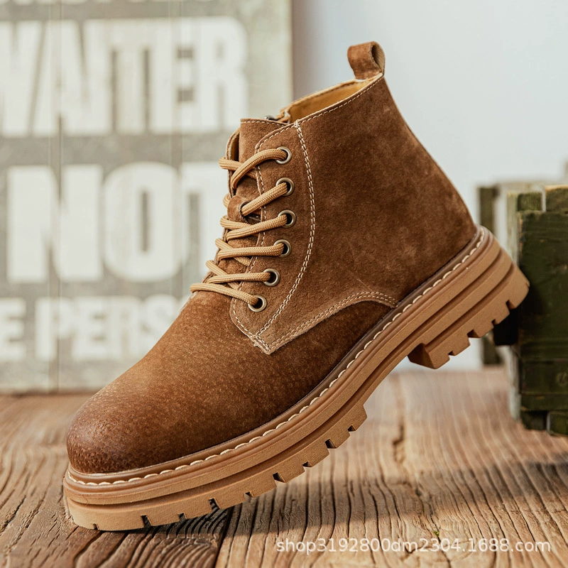 4510 молния Мартин сапоги мужской 2024 новый локомотив ветер кожа высокая банда ревень сапоги габаритные сапоги в английском стиле