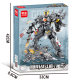 Mindy K3014 Military Assembled Building Blocks Fighter Armored Vehicle Deforming Robot Assembled Model Institutional Gift