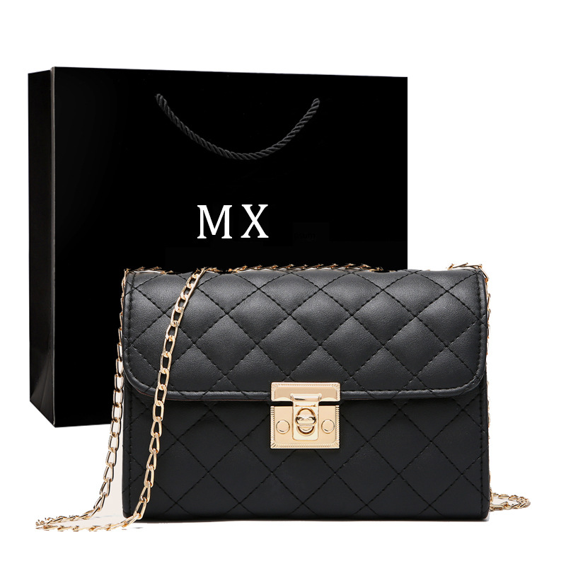 Bolso de mujer 2021 nuevo bolso cuadrado de cadena bordada, bolso casual, pequeño mochila claro, comercio exterior