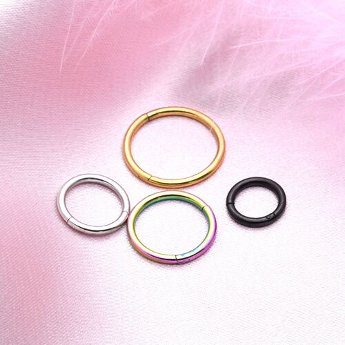 Couple style round simple earrings closed nose ring titanium steel circle metal earrings nose ring accessories jewelry nose jewelry