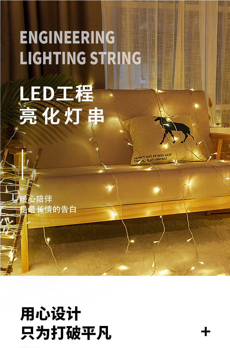 LED24V低压灯串户外防水工程亮化街道圣诞装饰满天星绕树LED彩灯详情8