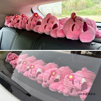 Модный клубничный медведь, автомобильная сумка с бамбуковым углем, кукла, украшение на заднее окно, новый автомобиль, удаление запаха, сумка с активированным углем формальдегида