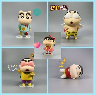 New Cartoon Crayon Small New Cute Q Version Hand-made Model Ornaments Cartoon Gift Painting in stock