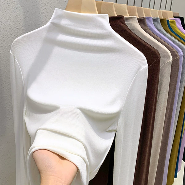 Beige, keep warm, high collar, 280 gram