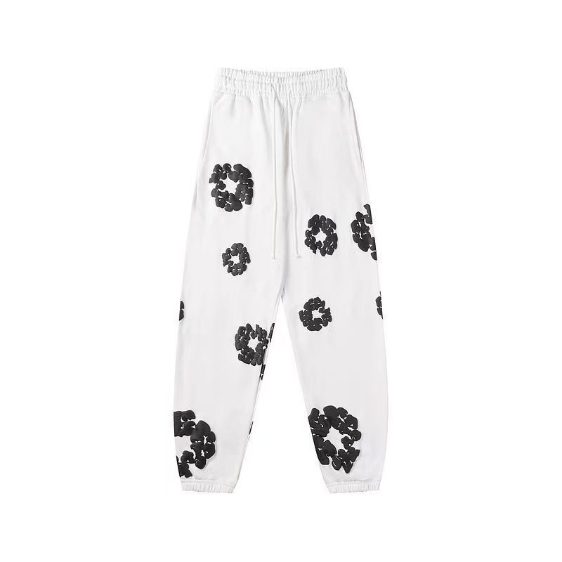 Denim Tears The Cotton Wreath Sweatpants White Black