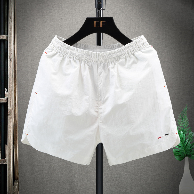 흰색 자수 반바지