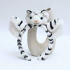 6. White ear+white tiger head