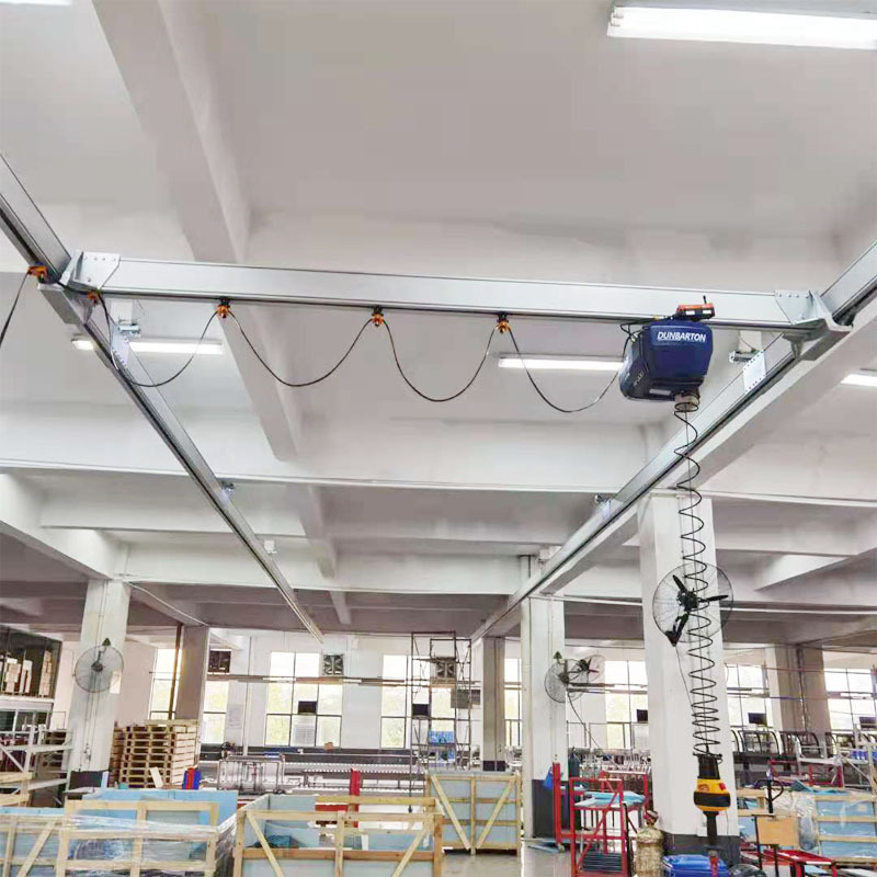 KBK铝合金轨道 轻型静音防尘轨道 AI-200kg小型工位吊 智能提升机