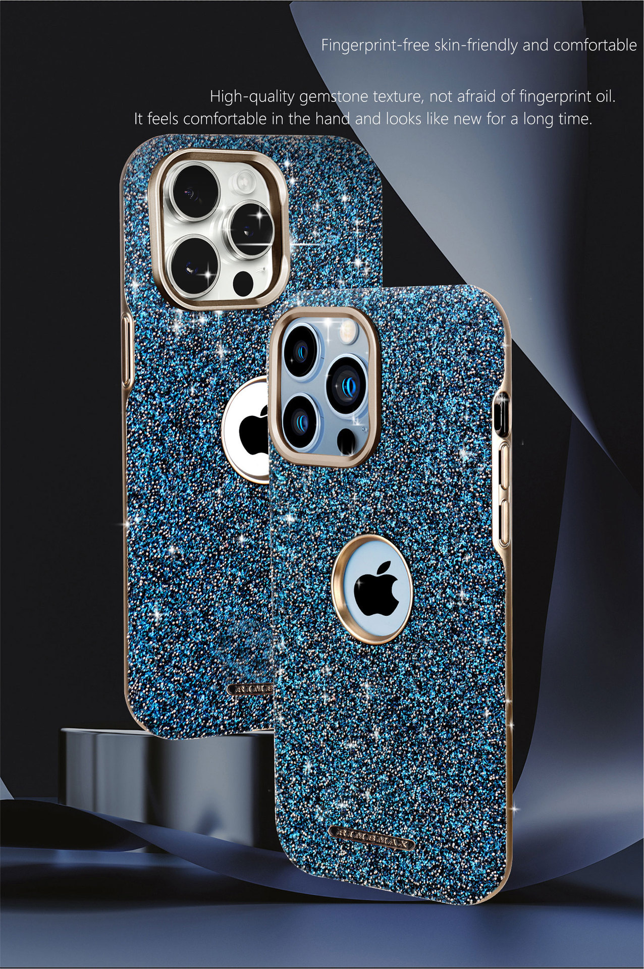 Ốp lưng iPhone 16 Pro Max từ tính chống rơi, viền dày bảo vệ toàn diện, thiết kế sang trọng hồng long lanh — Nhãn lộn lấp lánh màu đen có tích hợp hút từ tính, Nhãn lộ màu xám lấp lánh có tích hợp hút từ tính, Nhãn lộ màu xanh lấp lánh với lực hút từ tính tích hợp, Nhãn lộ màu đỏ lấp lánh với lực hút từ tính tích hợp chi tiết 3