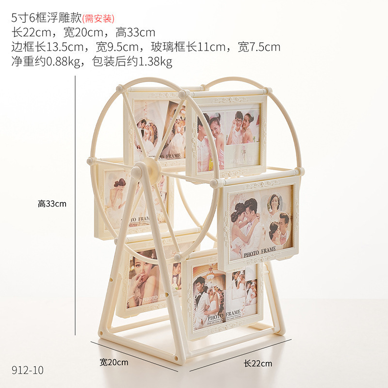 Photo Frame Creative Kidsren's Windmill Ferris Wheel Ornaments Like Baby Photo Frame Table Rotating Shelf Multi-Free Shipping