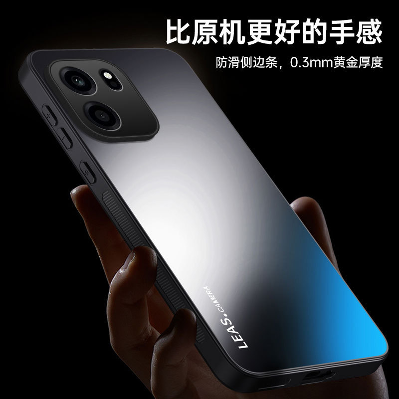 Suitable for Oneplus Turbo6V Matte Phone Case Ag Electroplated Acrylic Business Simple Solid Color Anti-Fall Protective Case
